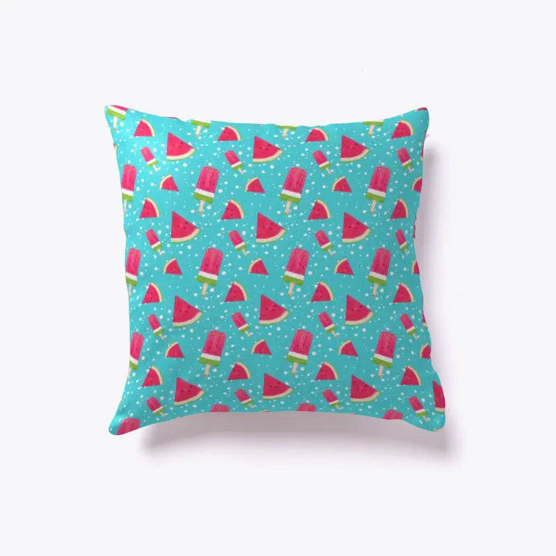 Watermelon summer pattern pillow