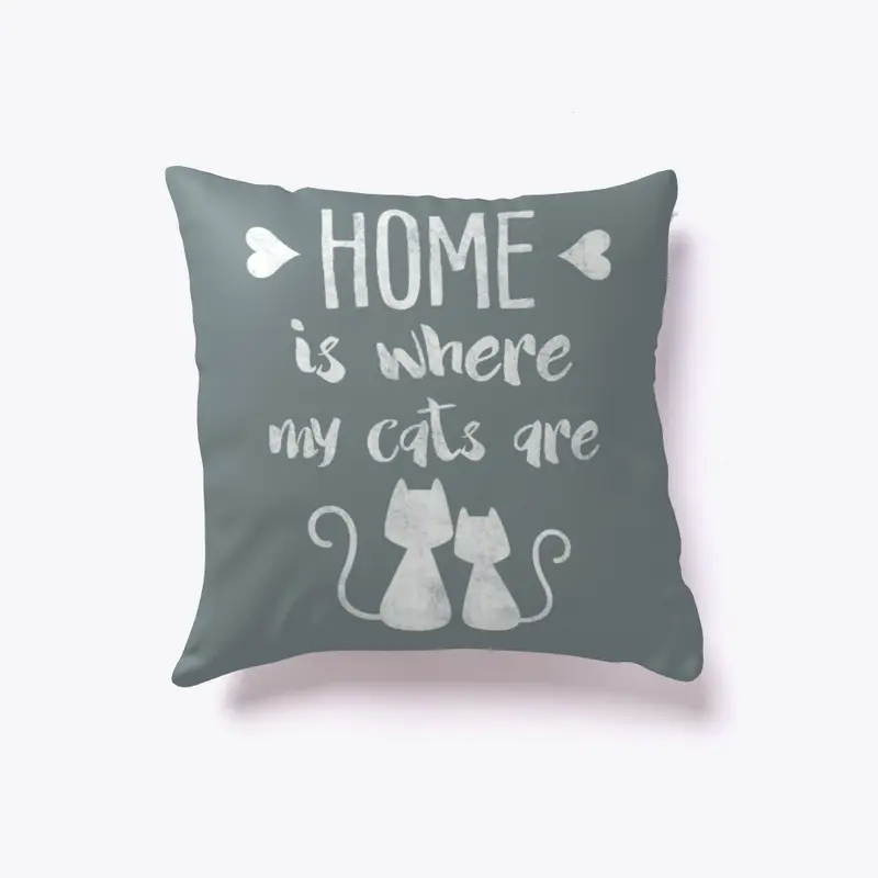 Inspirational pillow gift for cat lovers